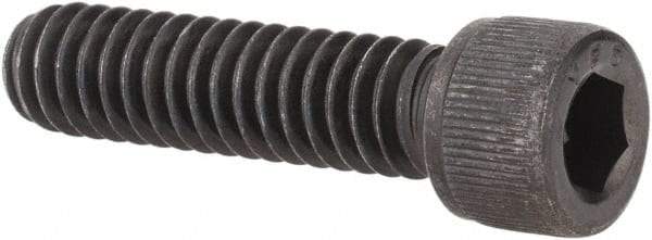 Value Collection - 1/4-20 UNC Hex Socket Drive, Socket Cap Screw - Alloy Steel, Black Oxide Finish, Fully Threaded, 1" Length Under Head - Americas Industrial Supply