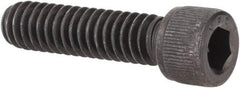 Value Collection - 1/4-20 UNC Hex Socket Drive, Socket Cap Screw - Alloy Steel, Black Oxide Finish, Fully Threaded, 1" Length Under Head - Americas Industrial Supply