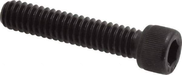 Value Collection - 1/4-20 UNC Hex Socket Drive, Socket Cap Screw - Alloy Steel, Black Oxide Finish, Fully Threaded, 1-1/4" Length Under Head - Americas Industrial Supply