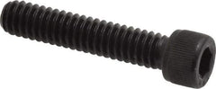 Value Collection - 1/4-20 UNC Hex Socket Drive, Socket Cap Screw - Alloy Steel, Black Oxide Finish, Fully Threaded, 1-1/4" Length Under Head - Americas Industrial Supply