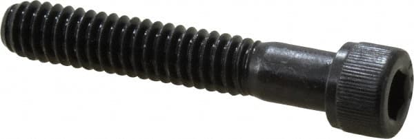 Value Collection - 1/4-20 UNC Hex Socket Drive, Socket Cap Screw - Alloy Steel, Black Oxide Finish, Partially Threaded, 1-1/2" Length Under Head - Americas Industrial Supply