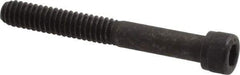Value Collection - 1/4-20 UNC Hex Socket Drive, Socket Cap Screw - Alloy Steel, Black Oxide Finish, Partially Threaded, 2" Length Under Head - Americas Industrial Supply
