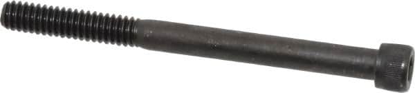 Value Collection - 1/4-20 UNC Hex Socket Drive, Socket Cap Screw - Alloy Steel, Black Oxide Finish, Partially Threaded, 3" Length Under Head - Americas Industrial Supply