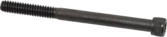 Value Collection - 1/4-20 UNC Hex Socket Drive, Socket Cap Screw - Alloy Steel, Black Oxide Finish, Partially Threaded, 3" Length Under Head - Americas Industrial Supply