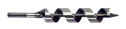 Irwin - 1/4 to 1/2", Bright Finish, Carbon Steel Auger Drill Bit Set - Americas Industrial Supply