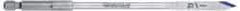 Irwin - 5/8", 1/4" Hex Shank, Bright Finish, High Speed Steel, Spade Blade Drill Bit - 2 Spurs, 16" Overall Length, No Wire Fishing Hole - Americas Industrial Supply