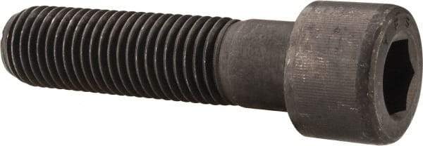 Value Collection - 1-8 UNC Hex Socket Drive, Socket Cap Screw - Alloy Steel, Black Oxide Finish, Partially Threaded, 4" Length Under Head - Americas Industrial Supply