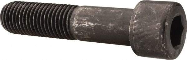 Value Collection - 1-8 UNC Hex Socket Drive, Socket Cap Screw - Alloy Steel, Black Oxide Finish, Partially Threaded, 4-1/2" Length Under Head - Americas Industrial Supply