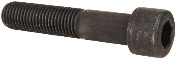 Value Collection - 1-8 UNC Hex Socket Drive, Socket Cap Screw - Alloy Steel, Black Oxide Finish, Partially Threaded, 5" Length Under Head - Americas Industrial Supply