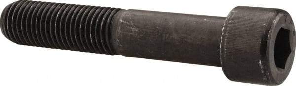 Value Collection - 1-8 UNC Hex Socket Drive, Socket Cap Screw - Alloy Steel, Black Oxide Finish, Partially Threaded, 5-1/2" Length Under Head - Americas Industrial Supply
