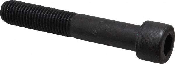 Value Collection - 1-8 UNC Hex Socket Drive, Socket Cap Screw - Alloy Steel, Black Oxide Finish, Partially Threaded, 6" Length Under Head - Americas Industrial Supply