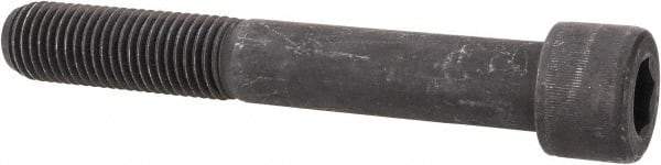 Value Collection - 1-8 UNC Hex Socket Drive, Socket Cap Screw - Alloy Steel, Black Oxide Finish, Partially Threaded, 7" Length Under Head - Americas Industrial Supply