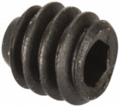 Value Collection - #0-80 UNF, 1/16" OAL, Cup Point Set Screw - Grade 8 Alloy Steel, 0.028" Key - Americas Industrial Supply