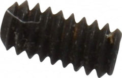 Value Collection - #0-80 UNF, 1/8" OAL, Cup Point Set Screw - Grade 8 Alloy Steel, 0.028" Key - Americas Industrial Supply