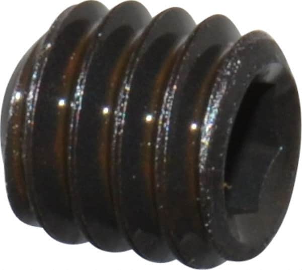 Value Collection - #5-44 UNF, 1/8" OAL, Cup Point Set Screw - Grade 8 Alloy Steel, 1/16" Key - Americas Industrial Supply