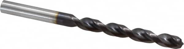 Guhring - 0.3465" 130° Powdered Metal Jobber Drill - FIREX Finish, Right Hand Cut, Parabolic Flute, Straight Shank, 4-29/32" OAL, Cone Relief Point - Americas Industrial Supply