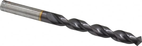 Guhring - 7/16" 130° Powdered Metal Jobber Drill - FIREX Finish, Right Hand Cut, Parabolic Flute, Straight Shank, 5-19/32" OAL, Cone Relief Point - Americas Industrial Supply