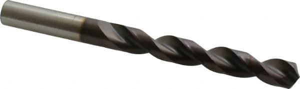 Guhring - 0.5118" 130° Powdered Metal Jobber Drill - FIREX Finish, Right Hand Cut, Parabolic Flute, Straight Shank, 5-15/16" OAL, Cone Relief Point - Americas Industrial Supply