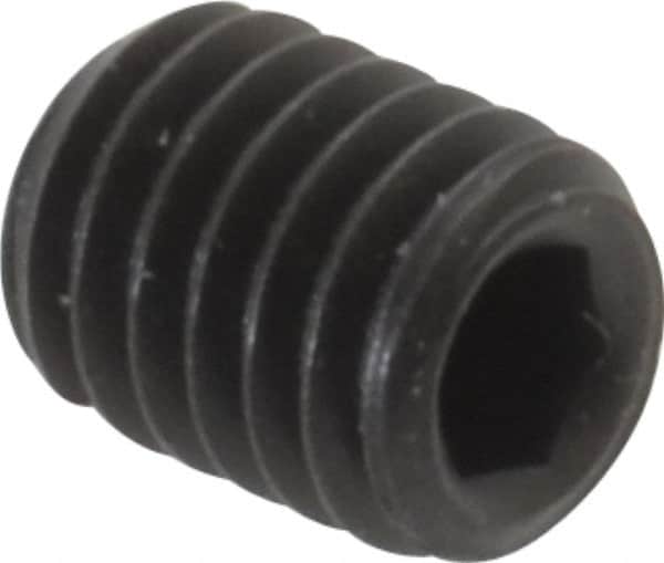 Value Collection - #10-32 UNF, 1/4" OAL, Cup Point Set Screw - Grade 8 Alloy Steel, 3/32" Key - Americas Industrial Supply