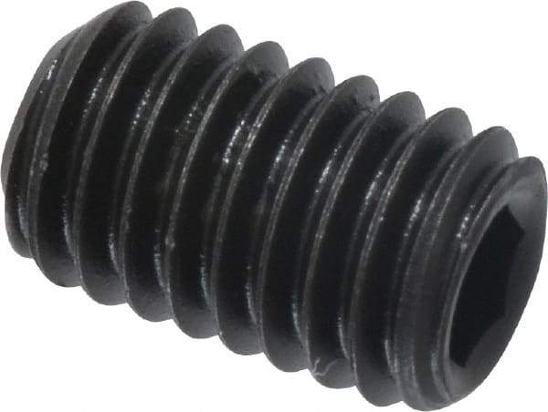 Value Collection - #10-32 UNF, 5/16" OAL, Cup Point Set Screw - Grade 8 Alloy Steel, 3/32" Key - Americas Industrial Supply