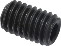 Value Collection - #10-32 UNF, 5/16" OAL, Cup Point Set Screw - Grade 8 Alloy Steel, 3/32" Key - Americas Industrial Supply