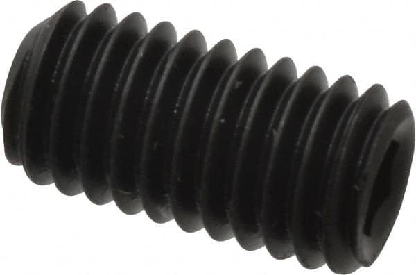 Value Collection - #10-32 UNF, 3/8" OAL, Cup Point Set Screw - Grade 8 Alloy Steel, 3/32" Key - Americas Industrial Supply