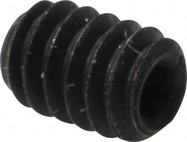 Value Collection - #2-56 UNC, 1/8" OAL, Cup Point Set Screw - Grade 8 Alloy Steel, 0.035" Key - Americas Industrial Supply
