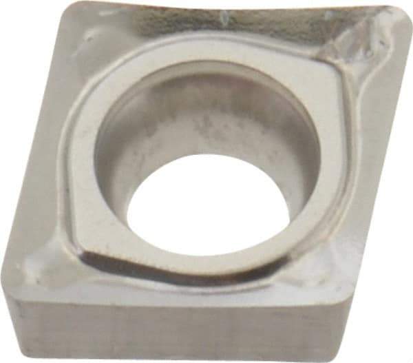 Seco - CCGT32.52F AL Grade KX Carbide Turning Insert - Uncoated, 80° Diamond, 3/8" Inscr Circle, 5/32" Thick, 1/32" Corner Radius - Americas Industrial Supply