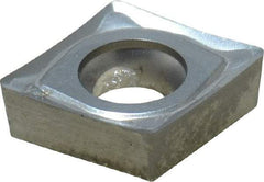 Seco - CCGT432F AL Grade KX Carbide Turning Insert - Uncoated, 80° Diamond, 1/2" Inscr Circle, 3/16" Thick, 1/32" Corner Radius - Americas Industrial Supply