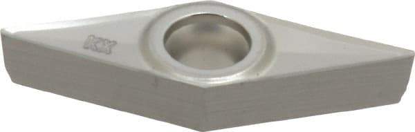 Seco - VCGT331 AL Grade KX Carbide Turning Insert - Uncoated, 35° Diamond, 3/8" Inscr Circle, 3/16" Thick, 1/64" Corner Radius - Americas Industrial Supply