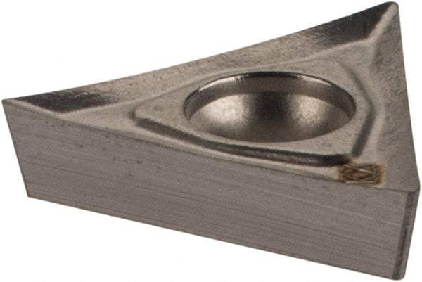 Seco - TCGT21.50.5 AL Grade KX Carbide Turning Insert - Uncoated, 60° Triangle, 1/4" Inscr Circle, 3/32" Thick, 0.0078" Corner Radius - Americas Industrial Supply