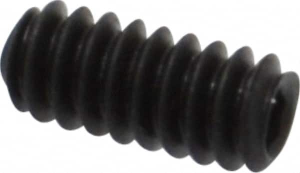 Value Collection - #4-40 UNC, 1/4" OAL, Cup Point Set Screw - Grade 8 Alloy Steel, 0.05" Key - Americas Industrial Supply