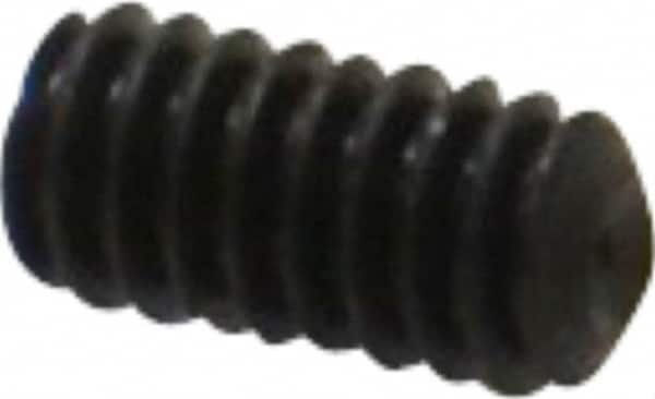 Value Collection - #5-40 UNC, 1/4" OAL, Cup Point Set Screw - Grade 8 Alloy Steel, 1/16" Key - Americas Industrial Supply