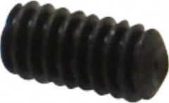 Value Collection - #5-40 UNC, 1/4" OAL, Cup Point Set Screw - Grade 8 Alloy Steel, 1/16" Key - Americas Industrial Supply