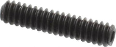 Value Collection - #6-32 UNC, 5/8" OAL, Cup Point Set Screw - Grade 8 Alloy Steel, 1/16" Key - Americas Industrial Supply