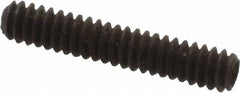 Value Collection - #6-32 UNC, 3/4" OAL, Cup Point Set Screw - Grade 8 Alloy Steel, 1/16" Key - Americas Industrial Supply
