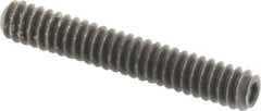 Value Collection - #6-32 UNC, 7/8" OAL, Cup Point Set Screw - Grade 8 Alloy Steel, 1/16" Key - Americas Industrial Supply