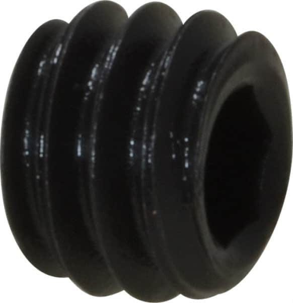 Value Collection - #8-32 UNC, 1/8" OAL, Cup Point Set Screw - Grade 8 Alloy Steel, 5/64" Key - Americas Industrial Supply