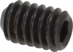 Value Collection - #8-32 UNC, 1/4" OAL, Cup Point Set Screw - Grade 8 Alloy Steel, 5/64" Key - Americas Industrial Supply