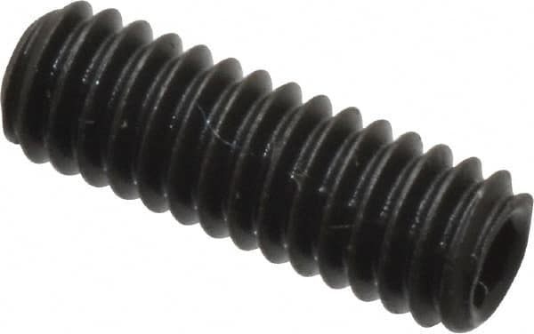 Value Collection - #8-32 UNC, 1/2" OAL, Cup Point Set Screw - Grade 8 Alloy Steel, 5/64" Key - Americas Industrial Supply