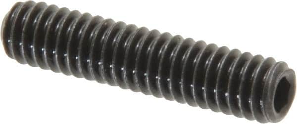 Value Collection - #8-32 UNC, 3/4" OAL, Cup Point Set Screw - Grade 8 Alloy Steel, 5/64" Key - Americas Industrial Supply