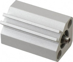 SMC PNEUMATICS - 9/16" Stroke x 1/2" Bore Double Acting Air Cylinder - 10-32 Port, 8-32 Rod Thread, 145 Max psi, 15 to 160°F - Americas Industrial Supply