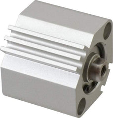 SMC PNEUMATICS - 3/8" Stroke x 1" Bore Double Acting Air Cylinder - 10-32 Port, 1/4-28 Rod Thread, 145 Max psi, 15 to 160°F - Americas Industrial Supply