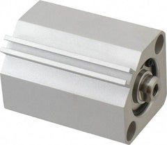 SMC PNEUMATICS - 1-3/16" Stroke x 1" Bore Double Acting Air Cylinder - 10-32 Port, 1/4-28 Rod Thread, 145 Max psi, 15 to 160°F - Americas Industrial Supply
