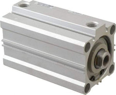 SMC PNEUMATICS - 2-15/16" Stroke x 2" Bore Double Acting Air Cylinder - 1/4 Port, 1/2-20 Rod Thread, 145 Max psi, 15 to 160°F - Americas Industrial Supply