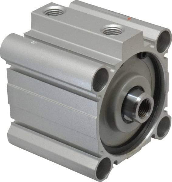 SMC PNEUMATICS - 1" Stroke x 2-1/2" Bore Double Acting Air Cylinder - 1/4 Port, 1/2-20 Rod Thread, 145 Max psi, 15 to 160°F - Americas Industrial Supply