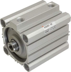 SMC PNEUMATICS - 1-15/16" Stroke x 2-1/2" Bore Double Acting Air Cylinder - 1/4 Port, 1/2-20 Rod Thread, 145 Max psi, 15 to 160°F - Americas Industrial Supply