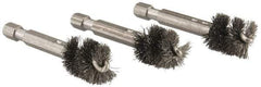 Ridgid - 1/2 Inch Inside Diameter, 9/16 Inch Actual Brush Diameter, Steel, Power Fitting and Cleaning Brush - Americas Industrial Supply