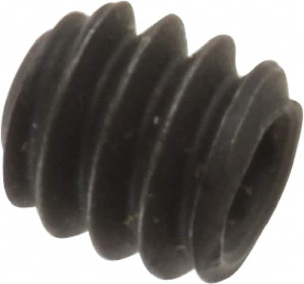 Value Collection - #10-24 UNC, 3/16" OAL, Cup Point Set Screw - Grade 8 Alloy Steel, 3/32" Key - Americas Industrial Supply