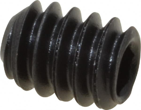 Value Collection - #10-24 UNC, 1/4" OAL, Cup Point Set Screw - Grade 8 Alloy Steel, 3/32" Key - Americas Industrial Supply